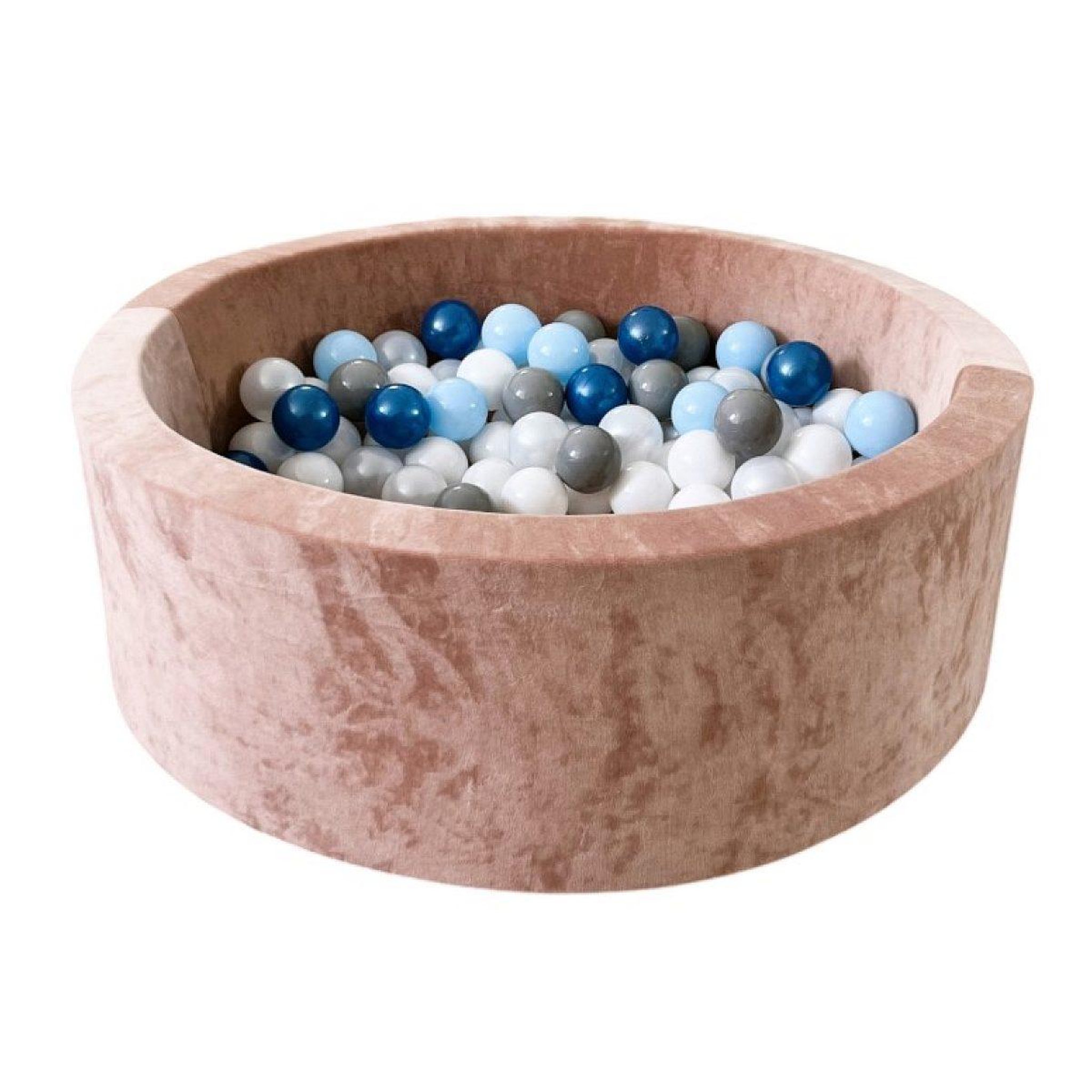 MONIO FOR KIDS Piscine à balles velours 90 cm rose + 200 balles