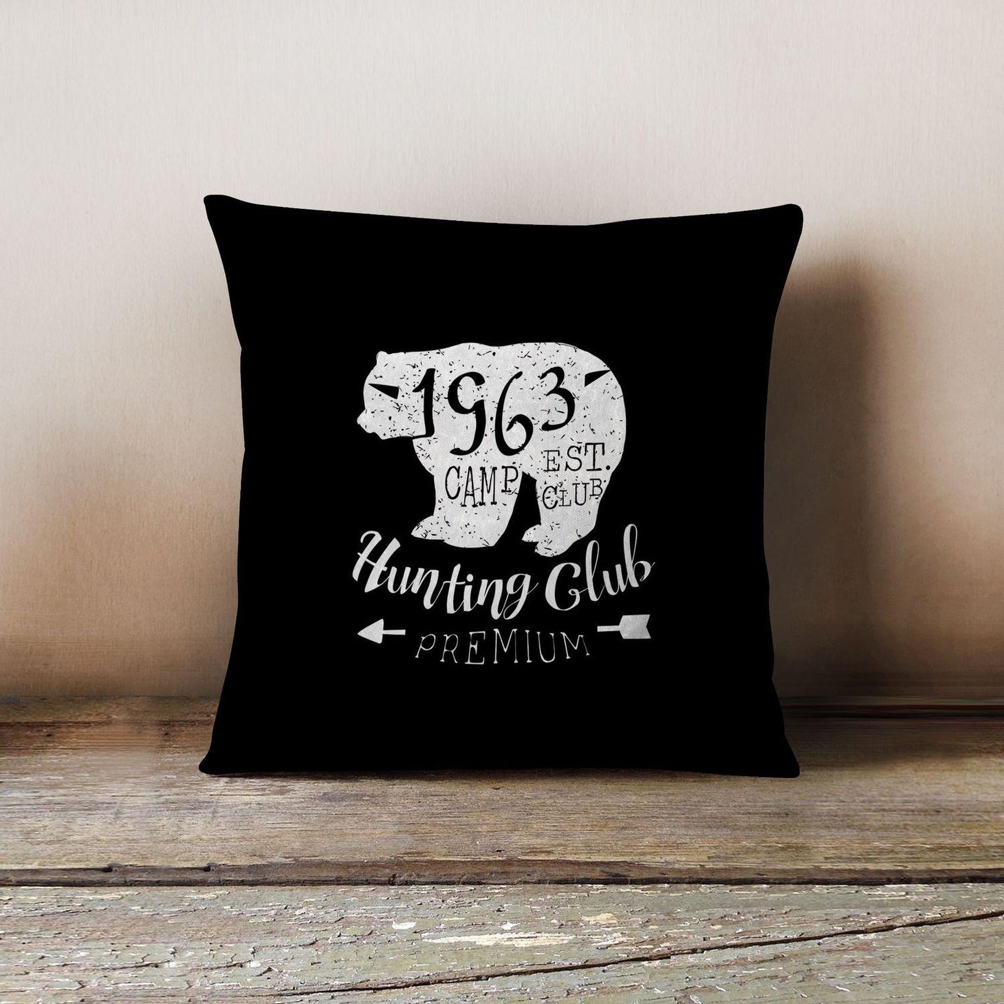 Voir la diapositive 2 : HOME MANIA Housse de coussin en velours ours forest