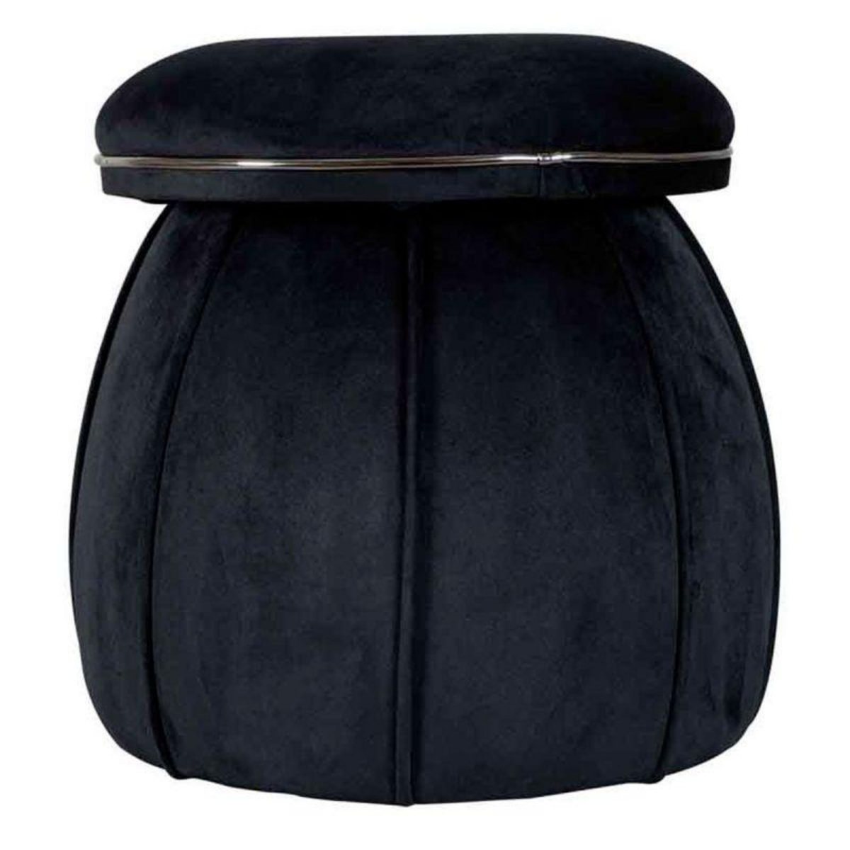 Paris Prix Tabouret Rond Design  Corin  55cm Noir & Gris
