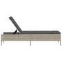 Voir la diapositive 5 : VIDAXL Chaise longue avec coussin gris clair resine tressee
