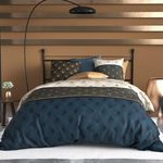 ATELIER DU COTON Housse de couette 240x220 + 2 taies coton 57 fils