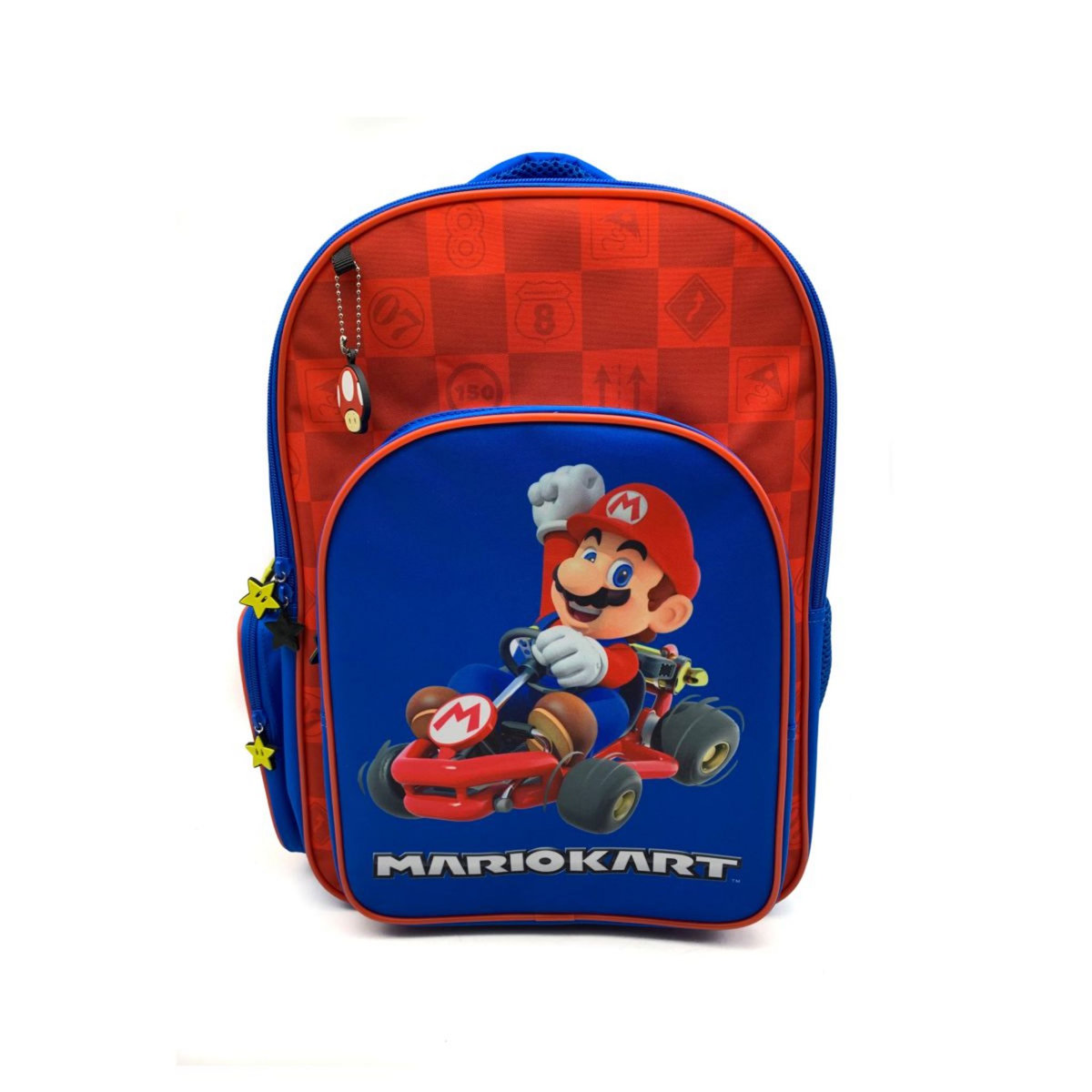 NINTENDO Sac à dos 3 compartiments bleu MARIOKART