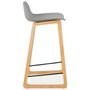 Voir la diapositive 3 : Paris Prix Tabouret de Bar Design  Toki  87cm Gris & Naturel