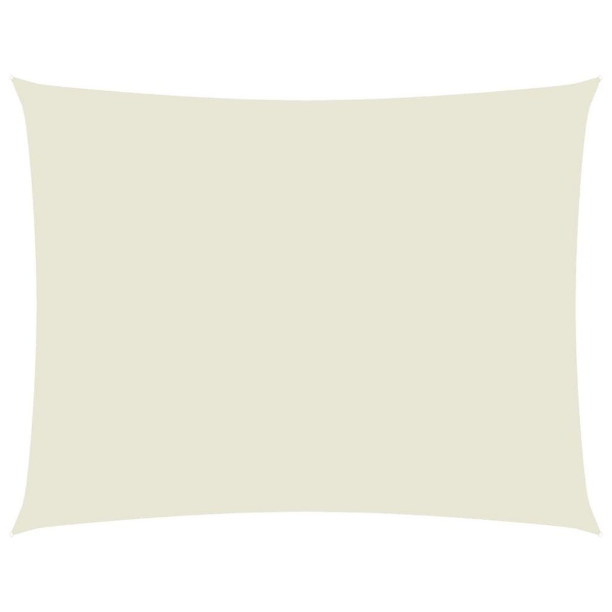 VIDAXL Voile de parasol tissu oxford rectangulaire 3,5x4,5 m creme