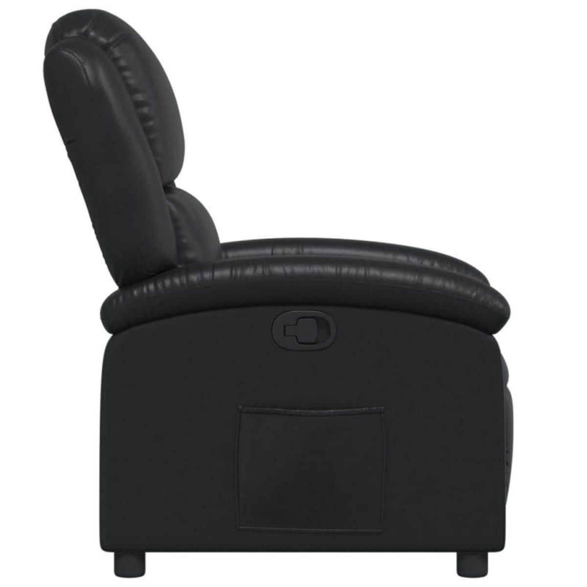 VIDAXL Fauteuil inclinable Noir Similicuir