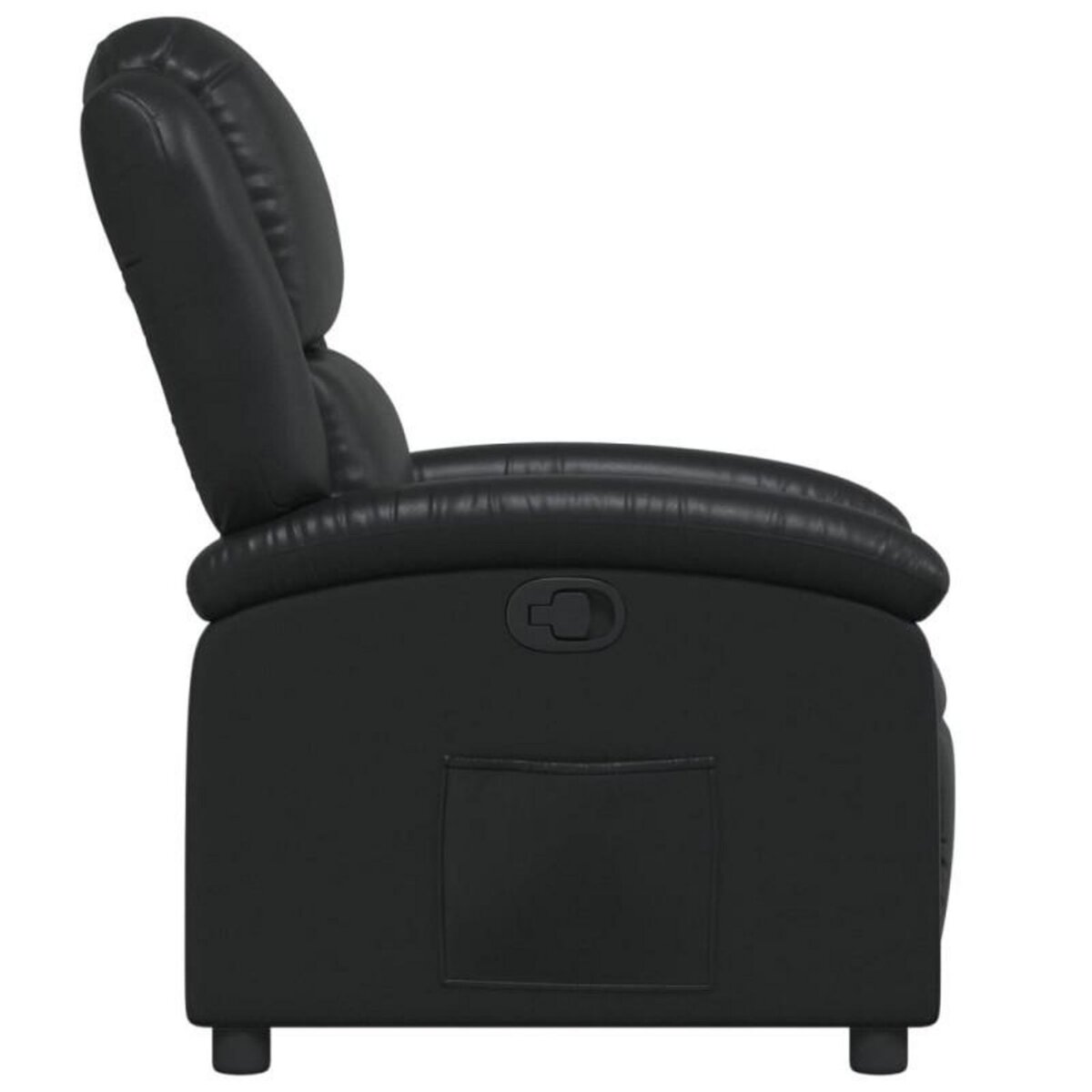 VIDAXL Fauteuil inclinable Noir Similicuir