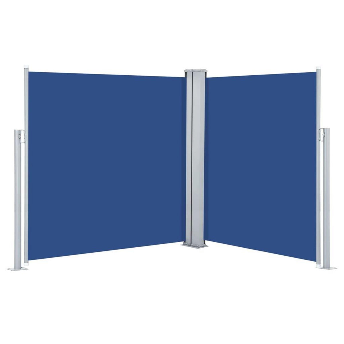 VIDAXL Auvent lateral retractable Bleu 160 x 600 cm