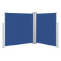 Voir la diapositive 4 : VIDAXL Auvent lateral retractable Bleu 160 x 600 cm