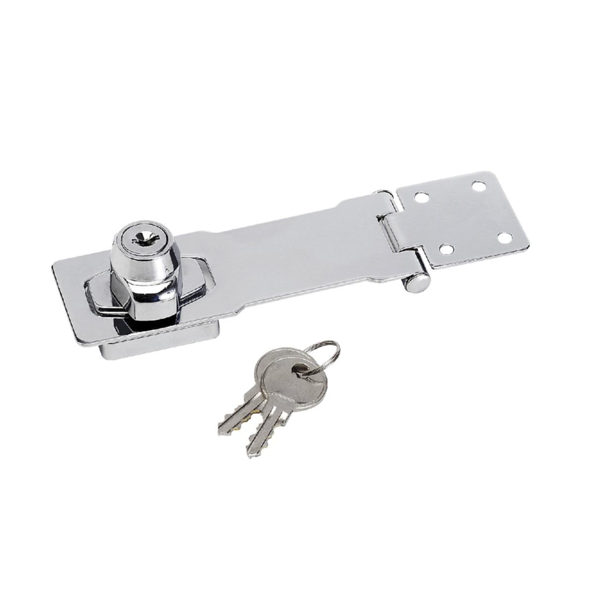 Master lock 725eurd moraillon pour porte avec serrure à clé intégrée, 11,8 x 4,1 cm