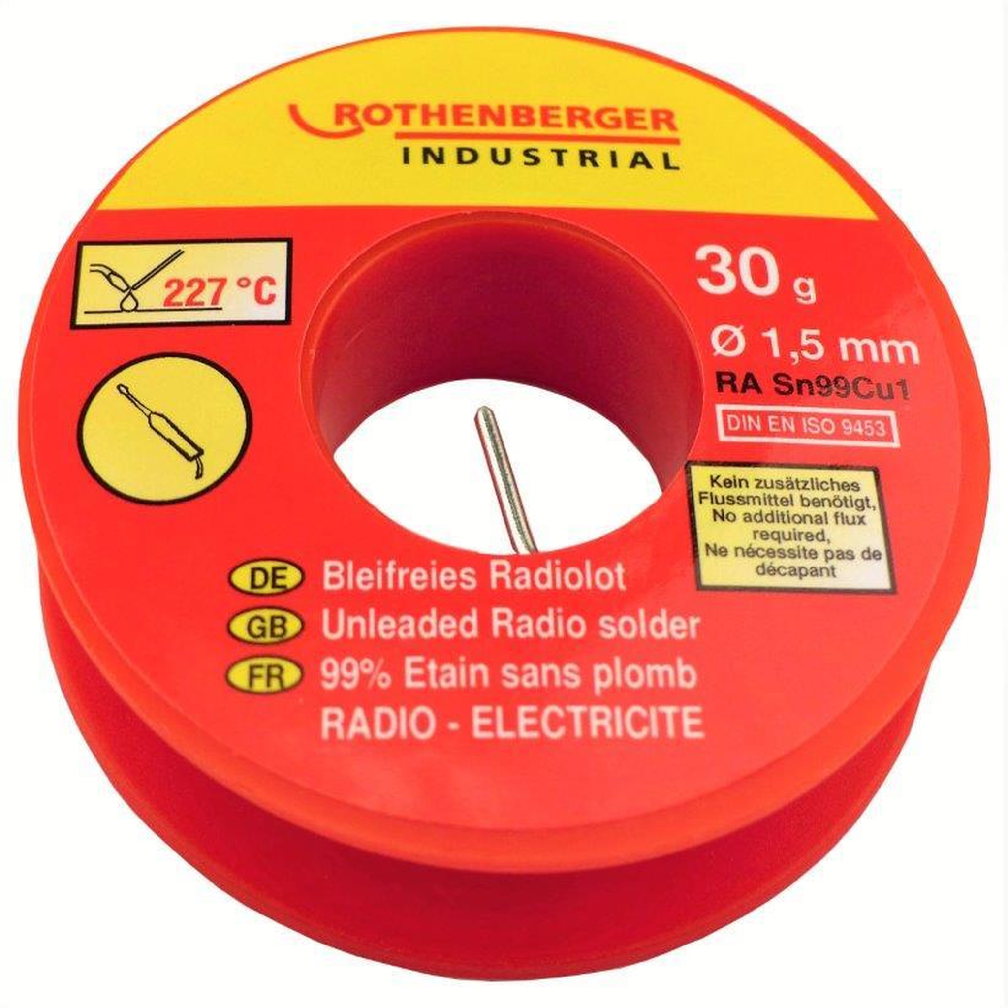 CENTRALE BRICO Bobine étain radio 1,5 mm, 30 g. ROTHENBERGER
