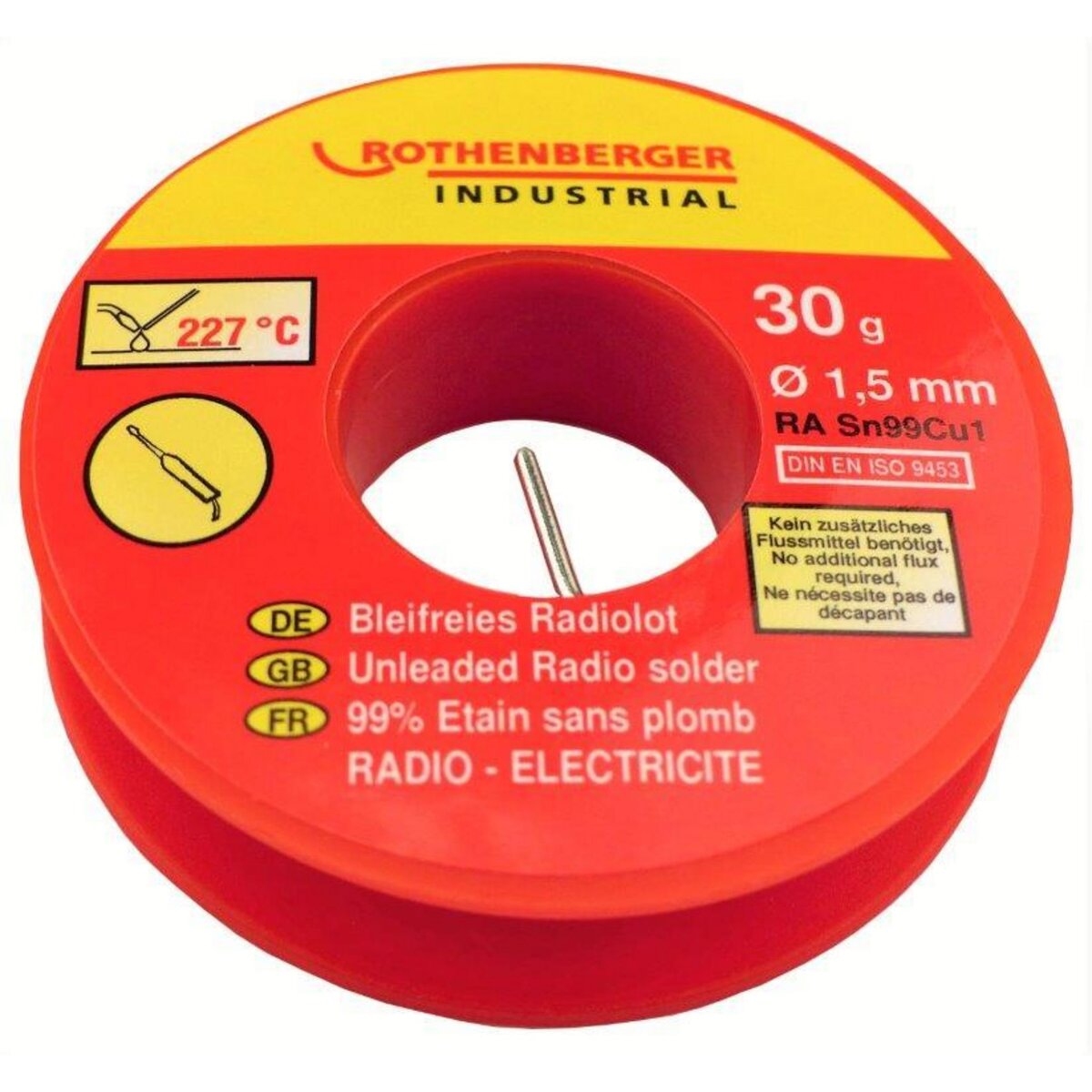 CENTRALE BRICO Bobine étain radio 1,5 mm, 30 g. ROTHENBERGER