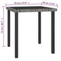 Voir la diapositive 6 : VIDAXL Ensemble a manger de jardin 5 pcs Resine tressee Gris