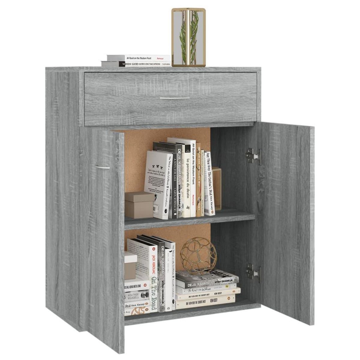 VIDAXL Buffet Sonoma gris 60x30x75 cm Bois d'ingenierie
