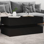 Voir la diapositive 1 : VIDAXL Table basse avec lumieres LED noir 90x50x40 cm