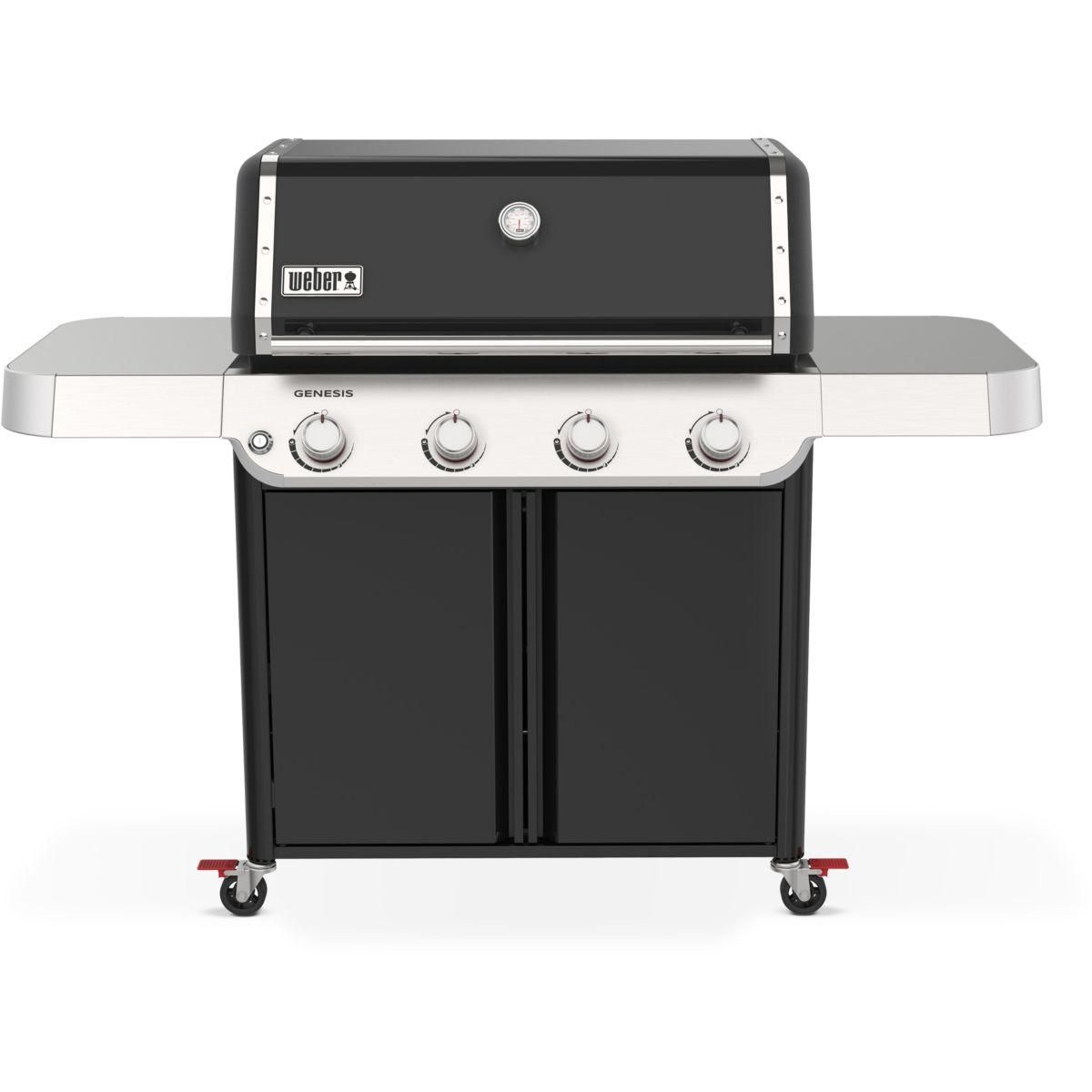 Weber Barbecue gaz Genesis E-415 black 4 brûleurs sur chariot, 86x48 cm