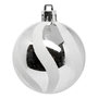 Voir la diapositive 3 : ATMOSPHERA Lot de 25 Boules de Noël  Maison des Couleurs  6cm Argent & Blanc
