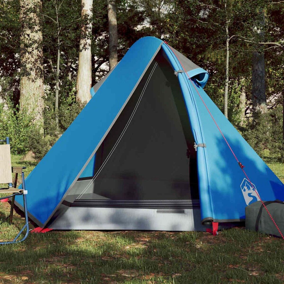 VIDAXL Tente de camping a dome 2 personnes bleu impermeable