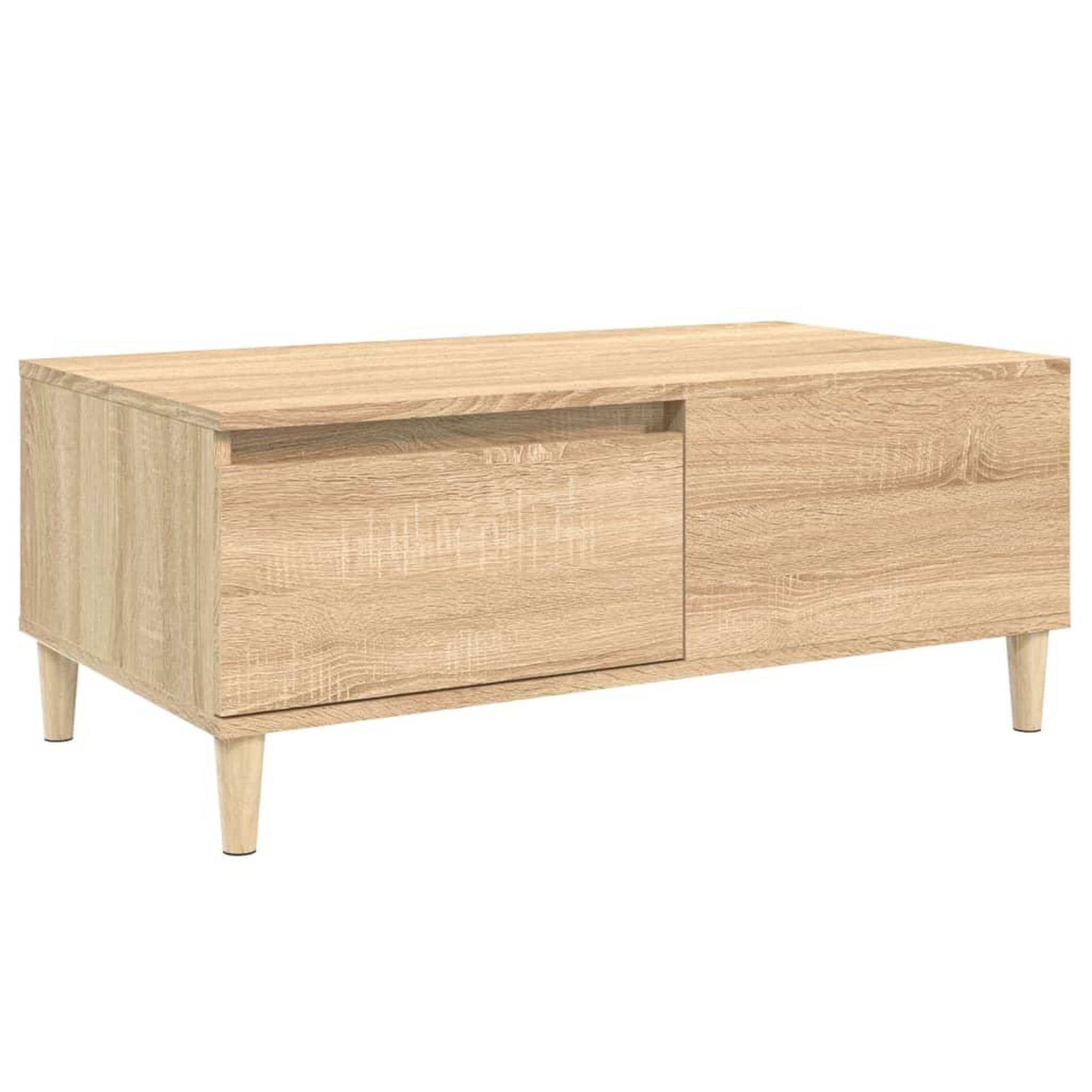 Voir la diapositive 2 : VIDAXL Table basse Chene sonoma 90x50x36,5 cm Bois d'ingenierie