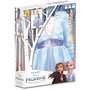 Voir la diapositive 5 : RUBIES Panoplie déguisement + tresse Elsa taille 5/6 ans - La reine des neiges