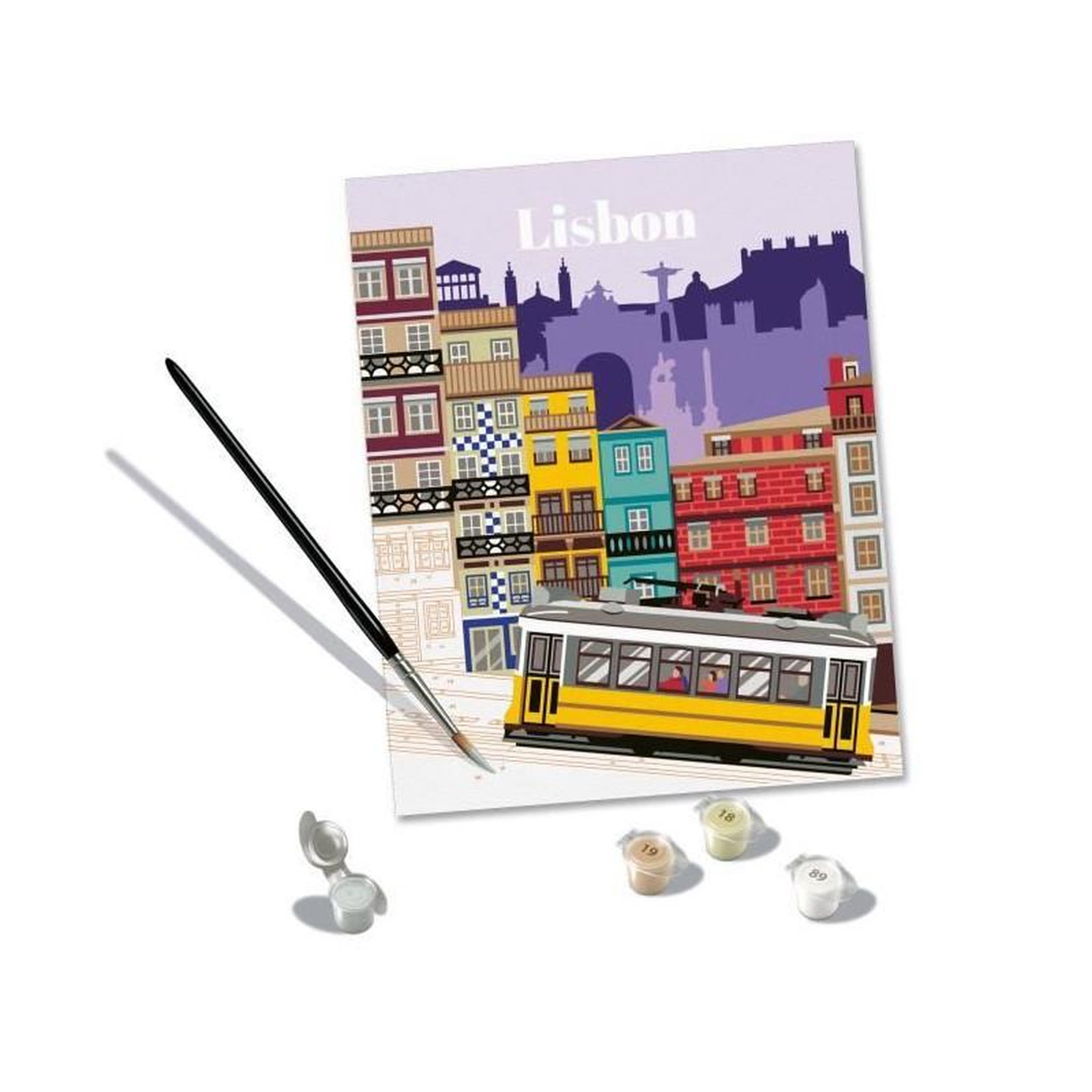 Voir la diapositive 2 : RAVENSBURGER CreArt 24x30 cm Lisbon, Activité détente et créative, 25522, Ravensburger
