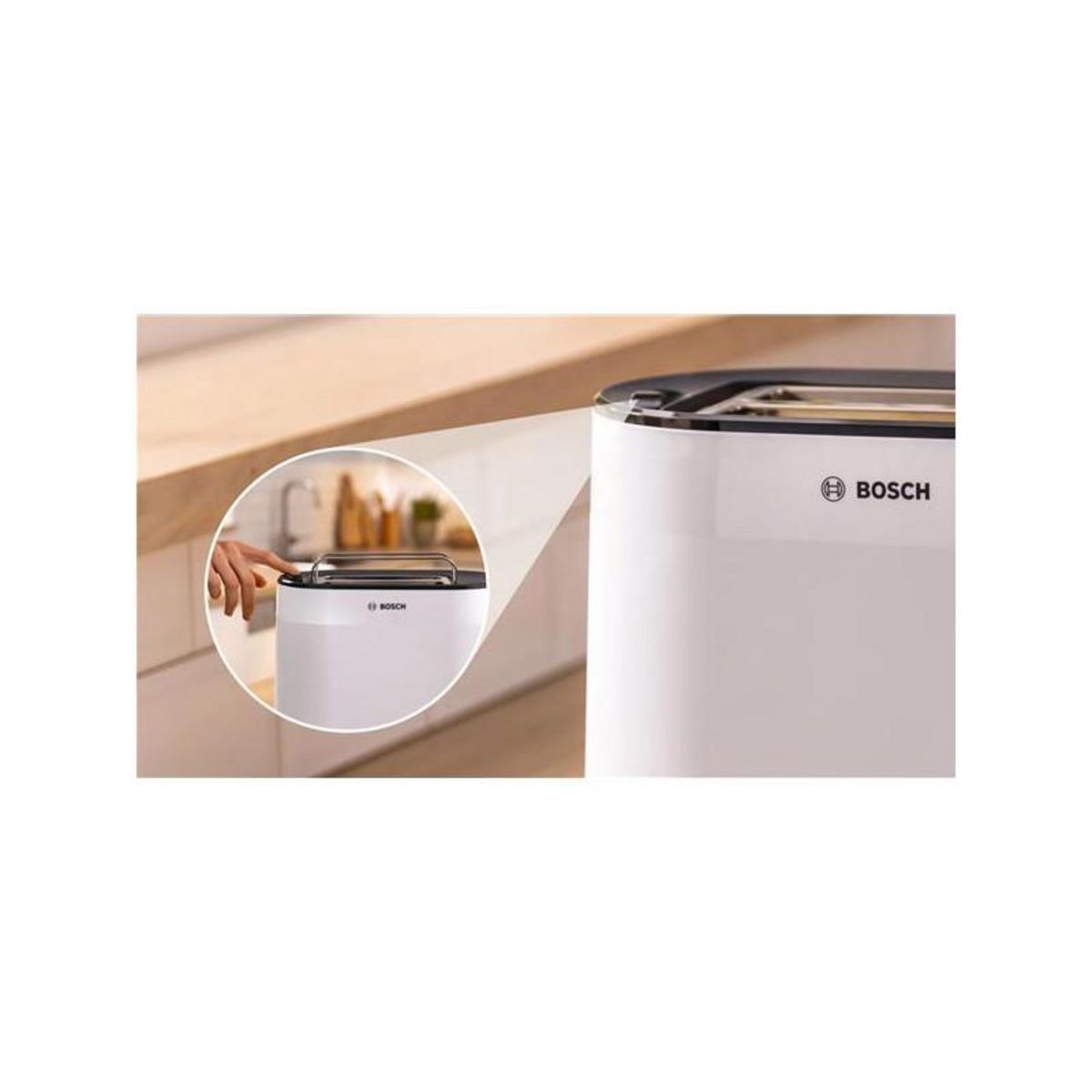 BOSCH Grille-pains 2 fentes 950w blanc - TAT2M121