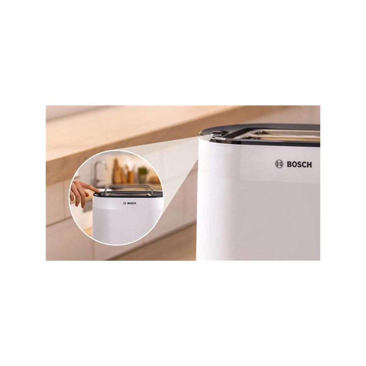 BOSCH Grille-pains 2 fentes 950w blanc - TAT2M121