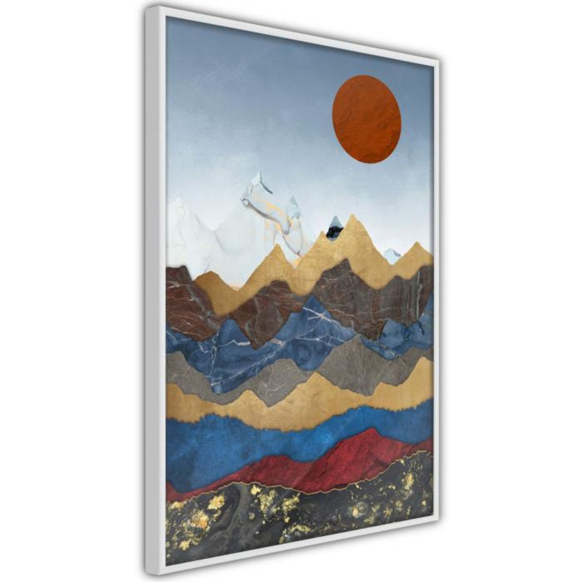 Paris Prix Affiche Murale Encadrée  Red Sun