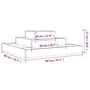 Voir la diapositive 6 : VIDAXL Jardiniere Blanc 80x80x27 cm Bois massif de pin