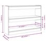 Voir la diapositive 6 : VIDAXL Bibliotheque/Separateur de piece chene sonoma 100x30x72 cm