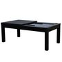 Voir la diapositive 3 : Rendez vous déco Table de billard convertible noire tapis bleu - Eddie