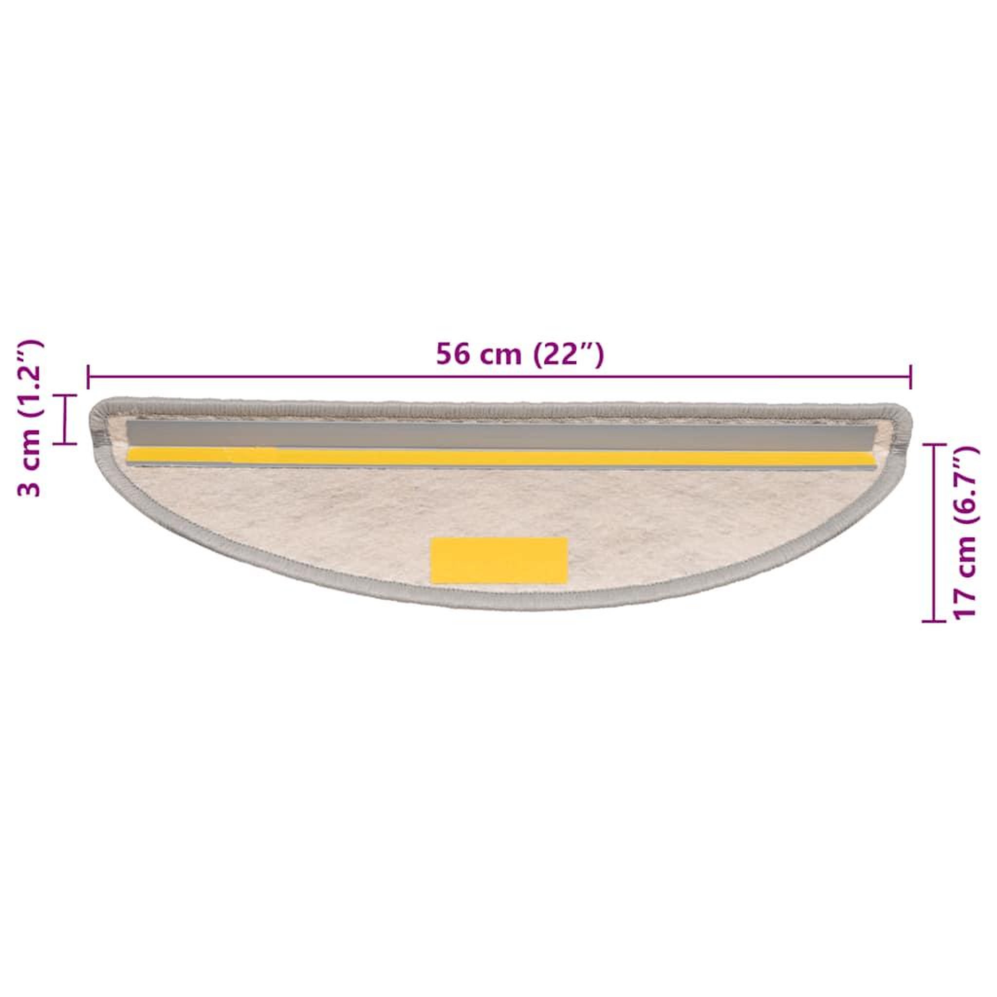 Voir la diapositive 6 : VIDAXL Tapis d'escalier autocollants 30 pcs 56x17x3 cm platine