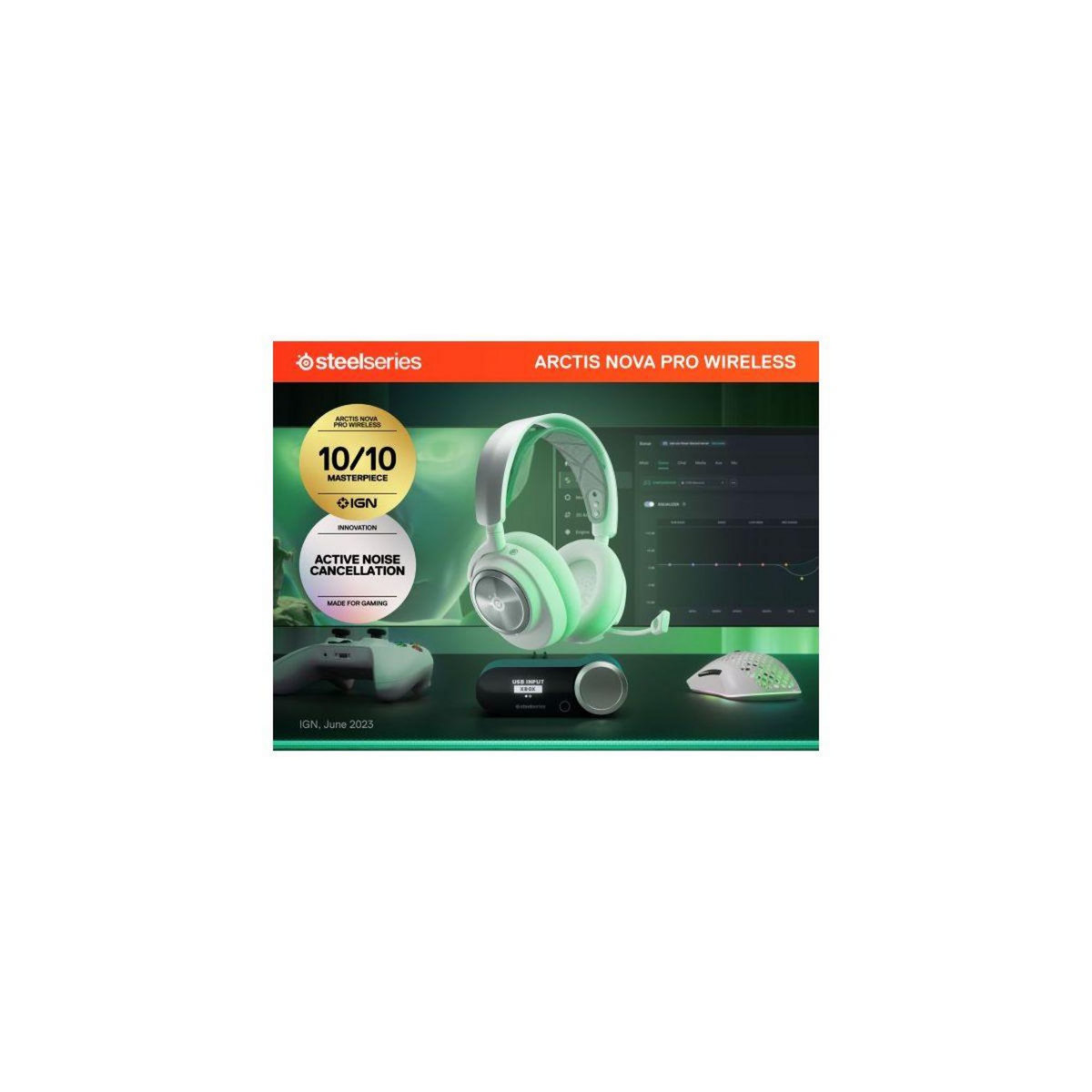 STEEL SERIES Casque gamer Arctis Nova Pro WL X White