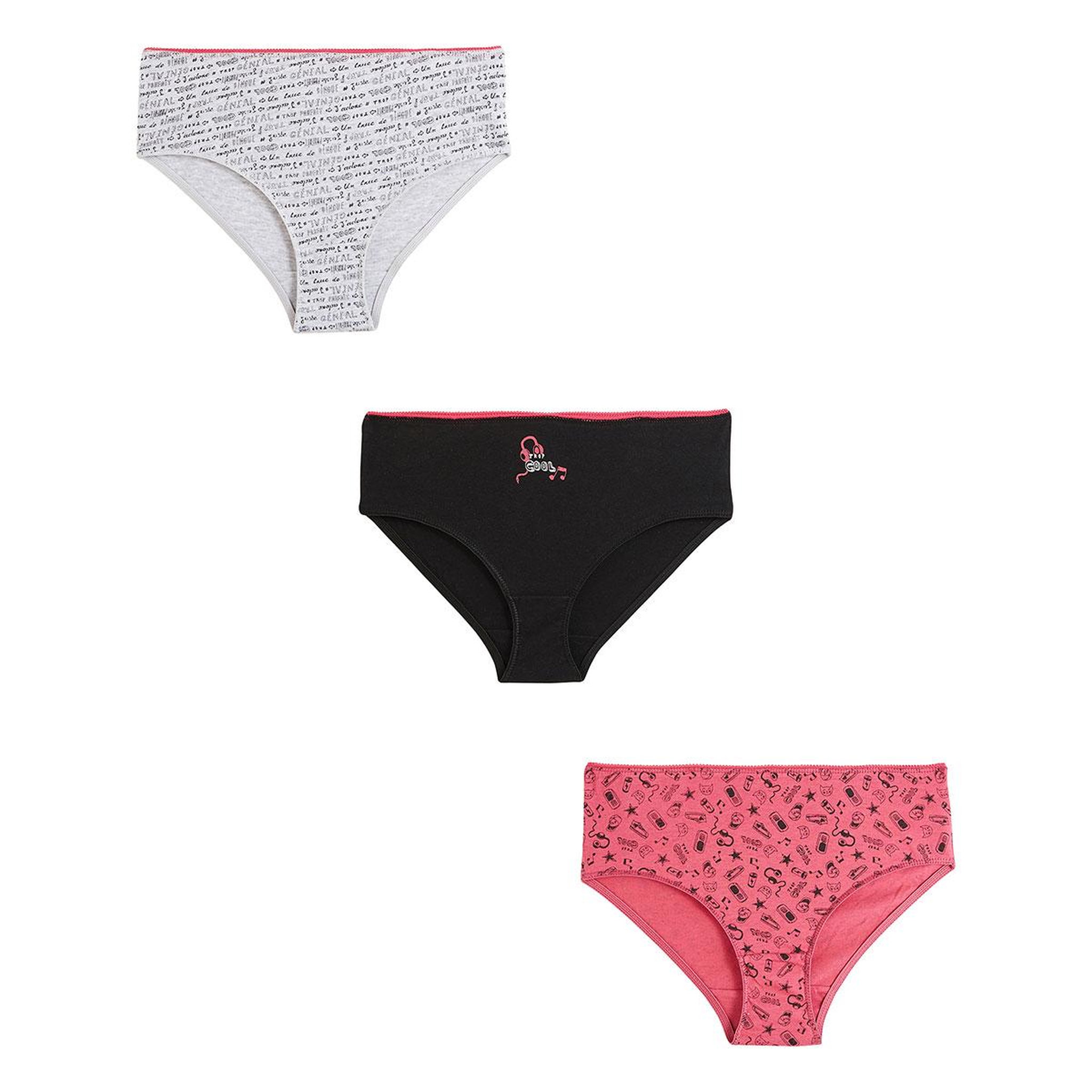 Voir la diapositive 1 : Petit Béguin Lot de 3 culottes fille Rivana
