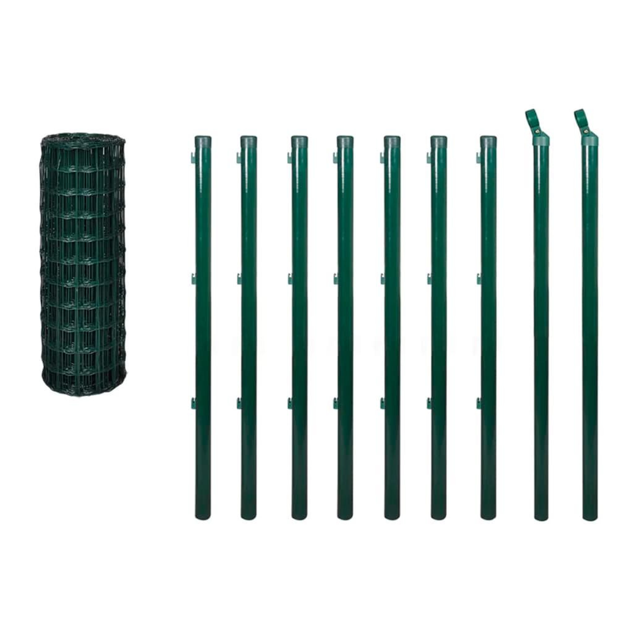 Voir la diapositive 3 : VIDAXL Cloture euro acier 10x1,2 m vert