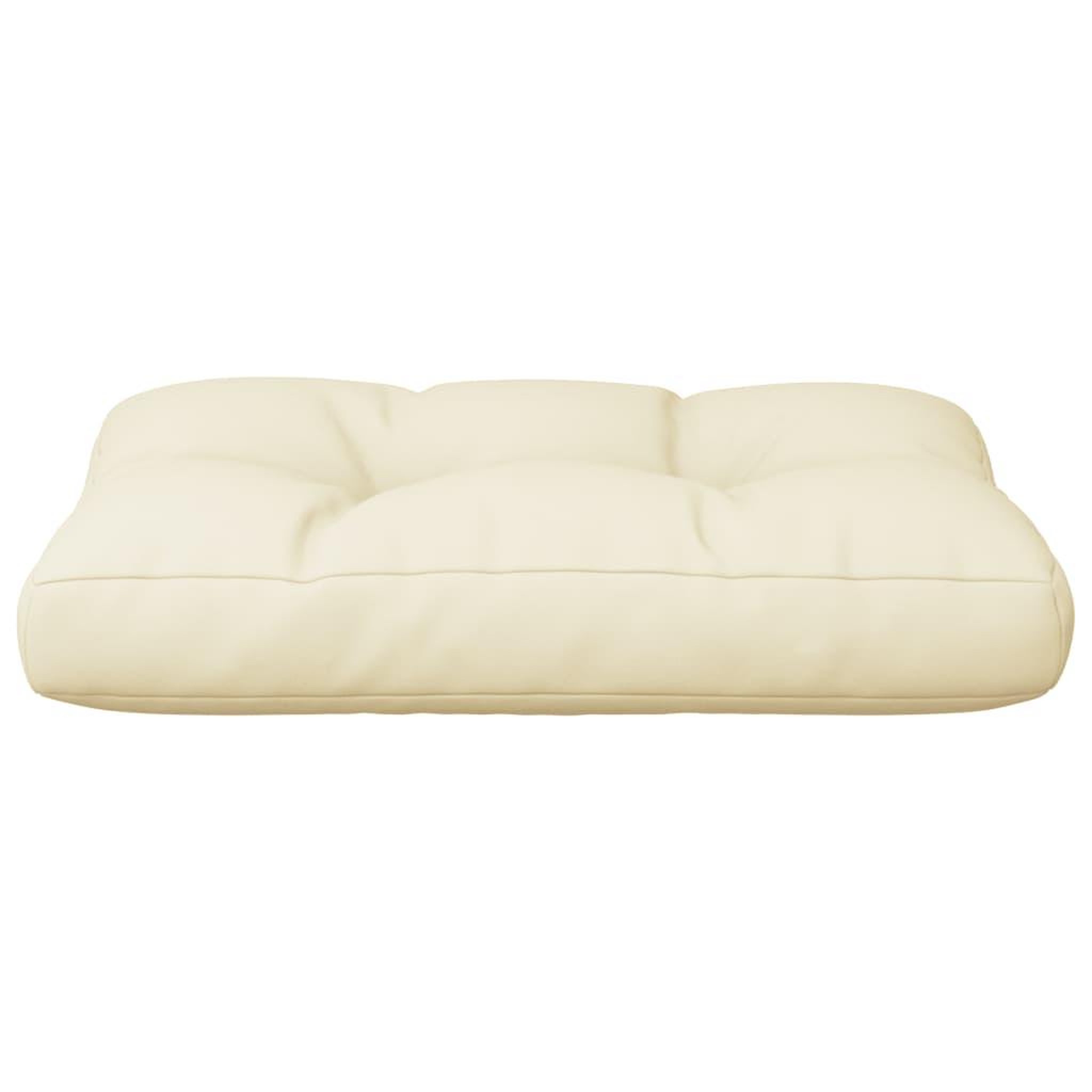 Voir la diapositive 5 : VIDAXL Coussin de palette creme 50x40x12 cm tissu