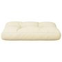 Voir la diapositive 5 : VIDAXL Coussin de palette creme 50x40x12 cm tissu