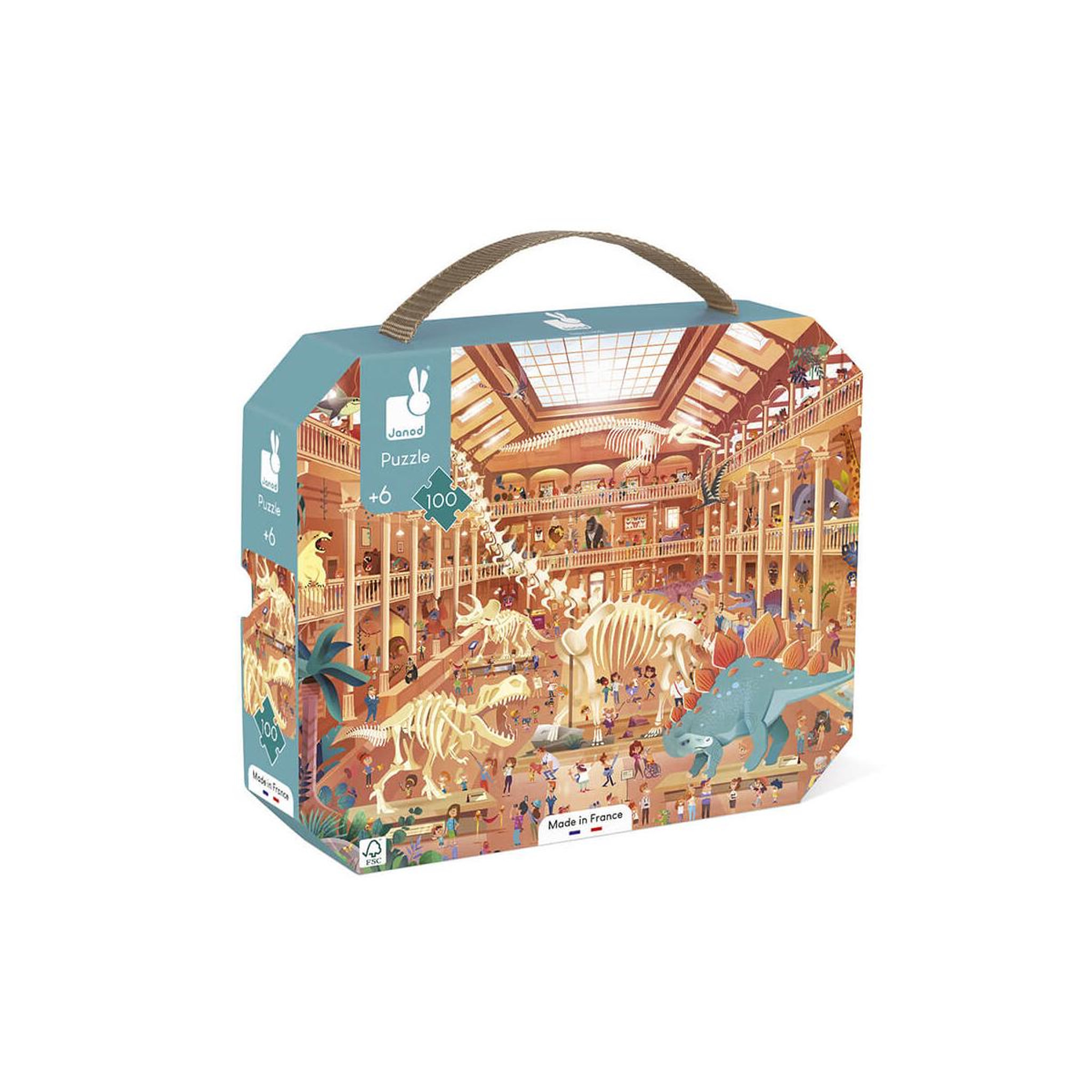 Voir la diapositive 2 : JANOD Puzzle musee histoire naturelle 100 pieces