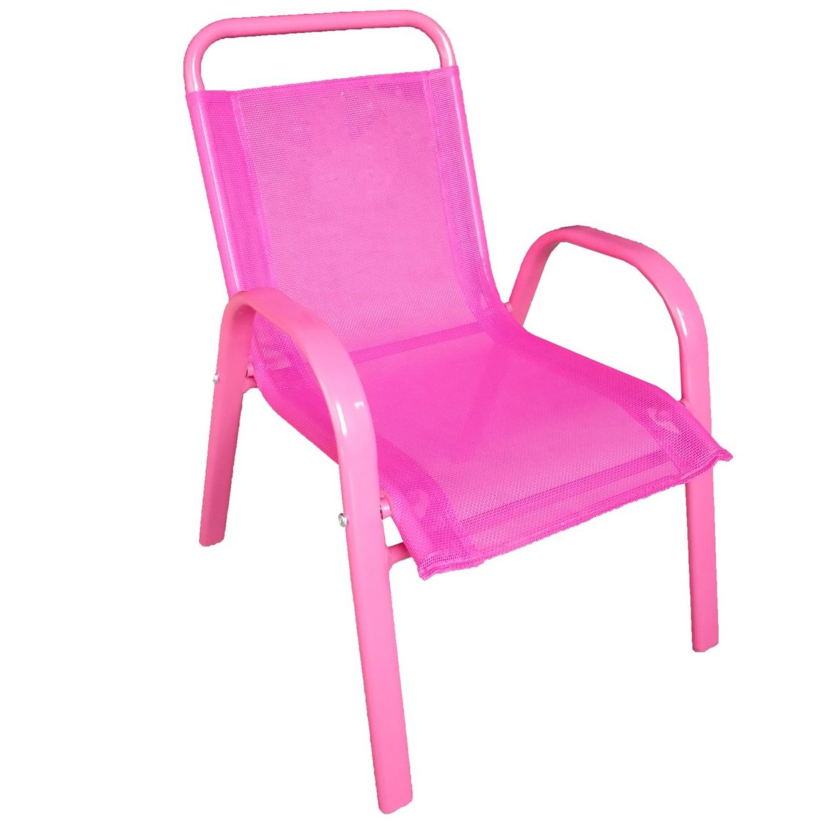 Chaise de jardin enfant rose