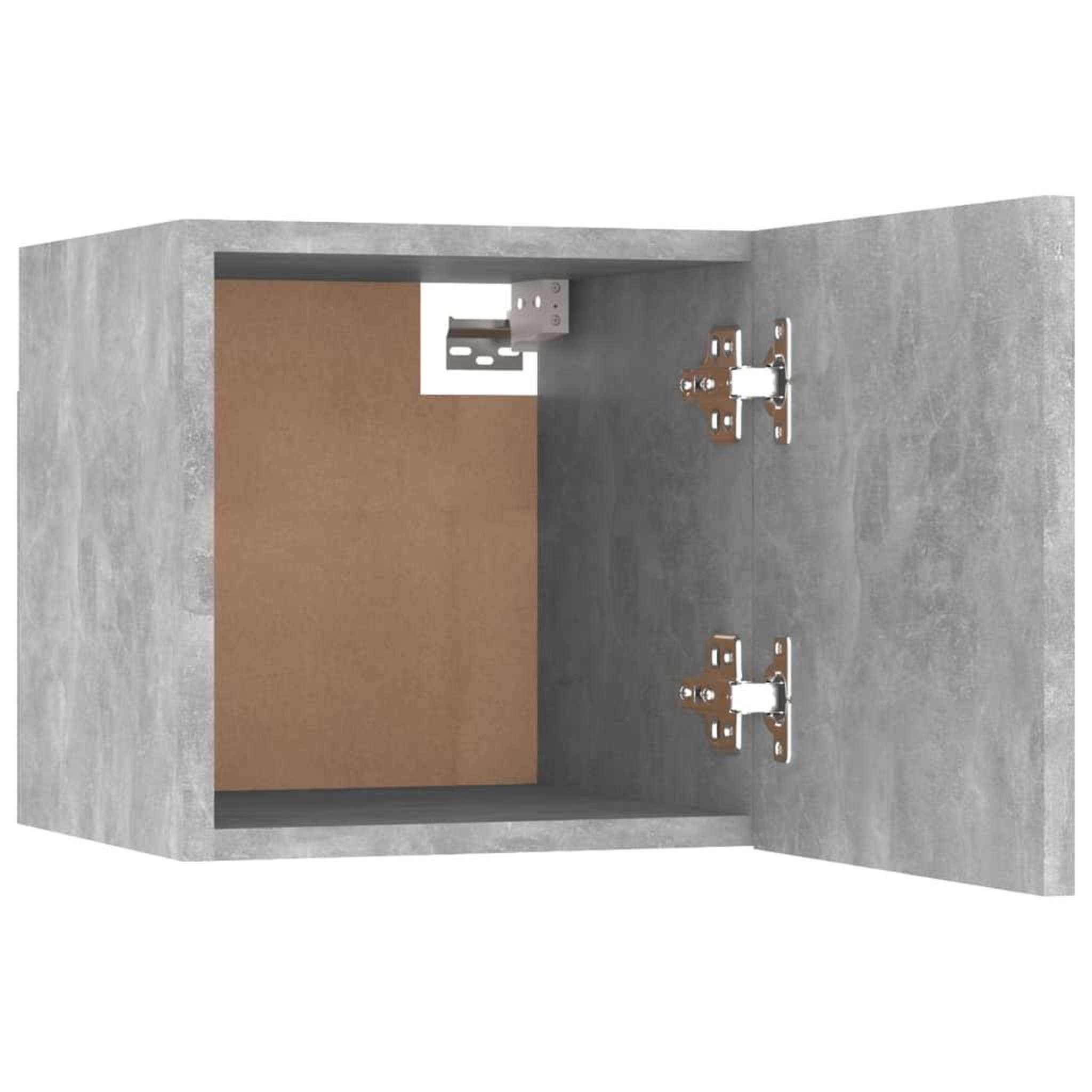 Voir la diapositive 4 : VIDAXL Table de chevet Gris beton 30,5x30x30 cm Bois d'ingenierie