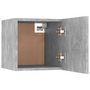 Voir la diapositive 4 : VIDAXL Table de chevet Gris beton 30,5x30x30 cm Bois d'ingenierie