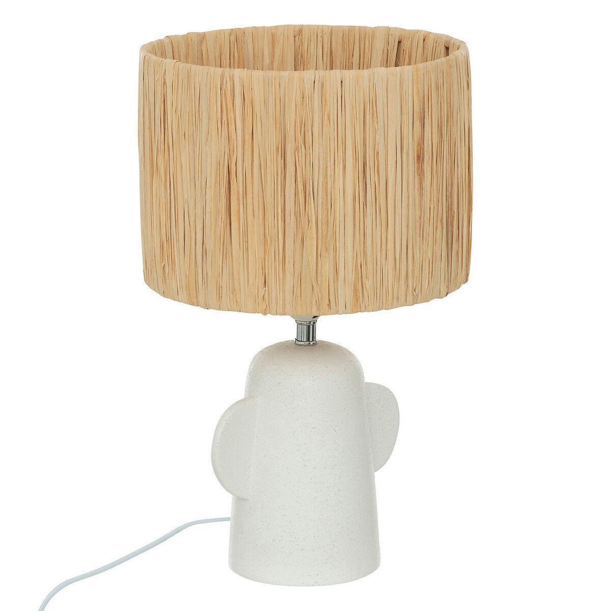 ATMOSPHERA Lampe à poser design  raia  38cm blanc