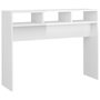Voir la diapositive 2 : VIDAXL Table console blanc brillant 105x30x80 cm bois d'ingenierie