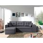 Voir la diapositive 6 : BEST MOBILIER California - canapé d'angle réversible et convertible avec coffre de rangement - gris - gris