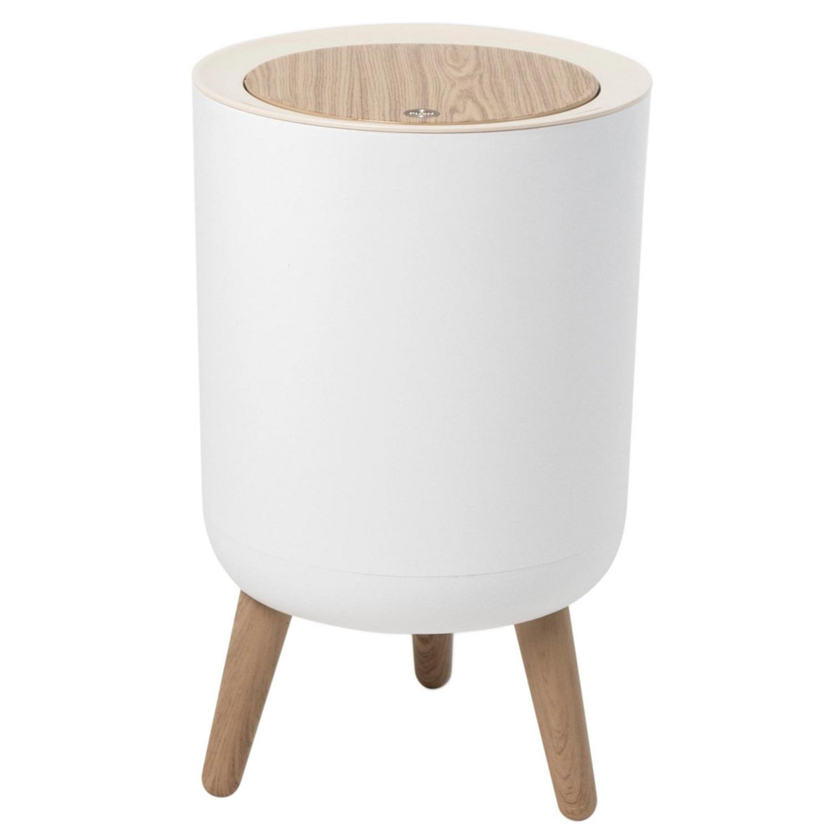 Kitchen move Poubelle 7l blanc/bois - bat-979699-002