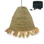 Voir la diapositive 1 : Lumisky Suspension solaire bohème BIG ANAFI Beige Jonc de mer D100 cm