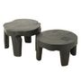 Voir la diapositive 1 : Paris Prix Lot de 2 Tables Basses  Tek  50cm Noir