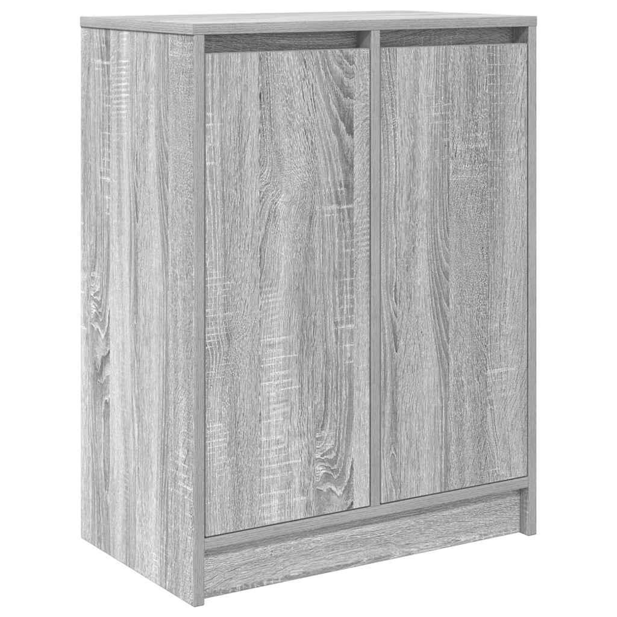 Voir la diapositive 2 : VIDAXL Armoire a chaussures sonoma gris 57x34x76 cm bois d'ingenierie