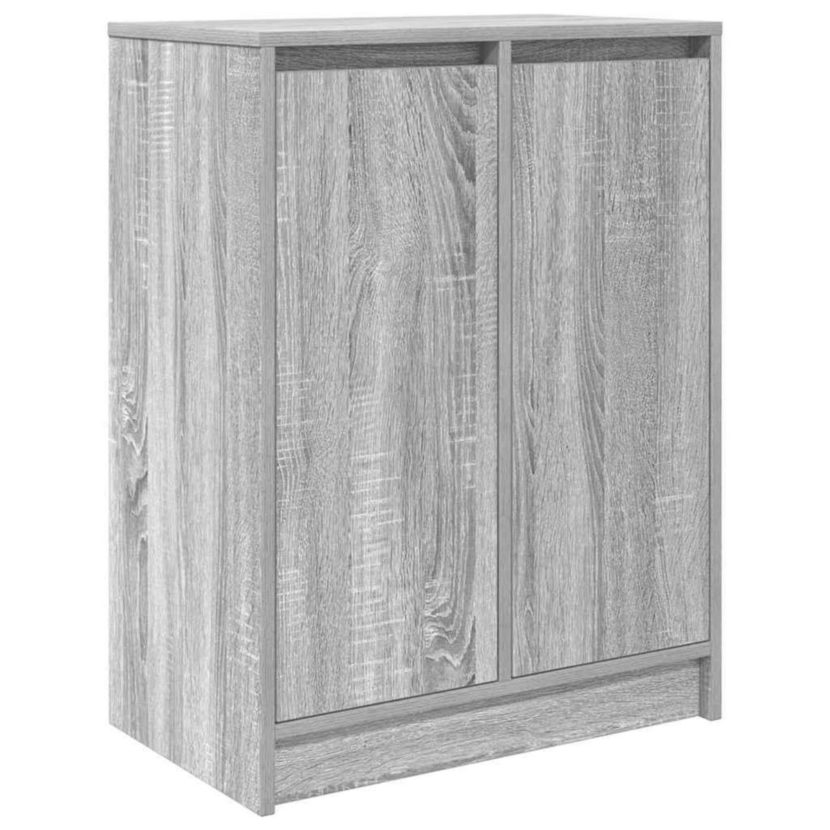 VIDAXL Armoire a chaussures sonoma gris 57x34x76 cm bois d'ingenierie