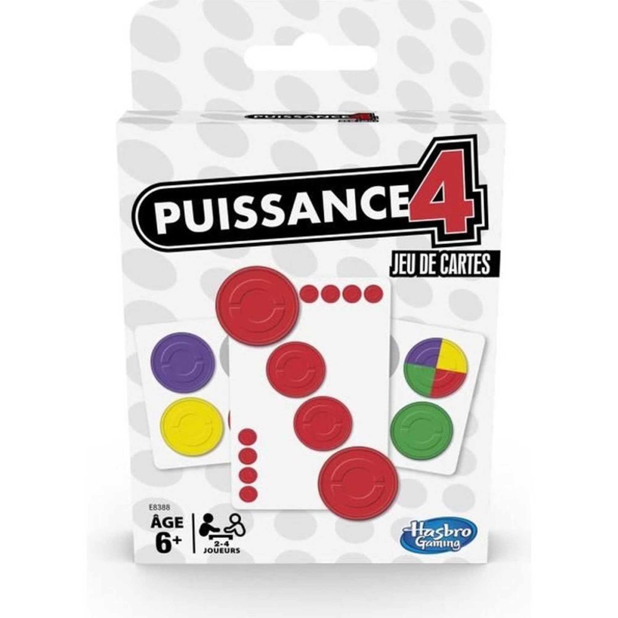 HASBRO Jeu de cartes Puissance 4 Mission Cards, jeu de stratégie latérale pour 2 à 4 joueurs dès 6 ans