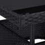 Voir la diapositive 4 : VIDAXL Ensemble a manger de jardin 5 pcs Noir Resine tressee et verre